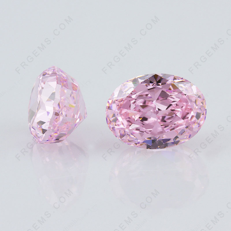 Crushed-ice-cut-oval-shape-cubic-zirconia-light-pink-color-gemstones-manufacturer