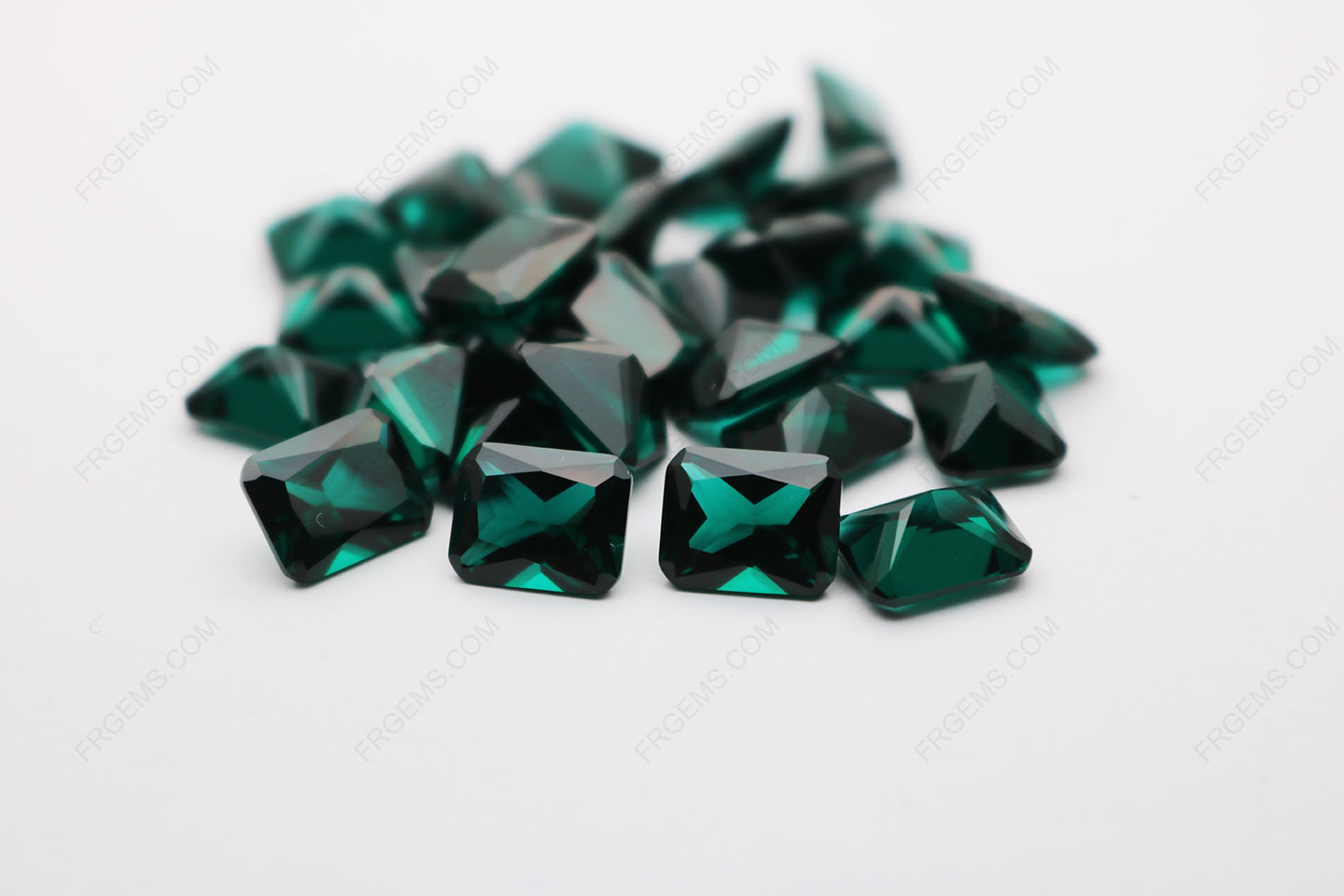 Nano Crystal Green Tourmaline 132# Octagon shape Princess Cut 8x10mm gemstones IMG_4986