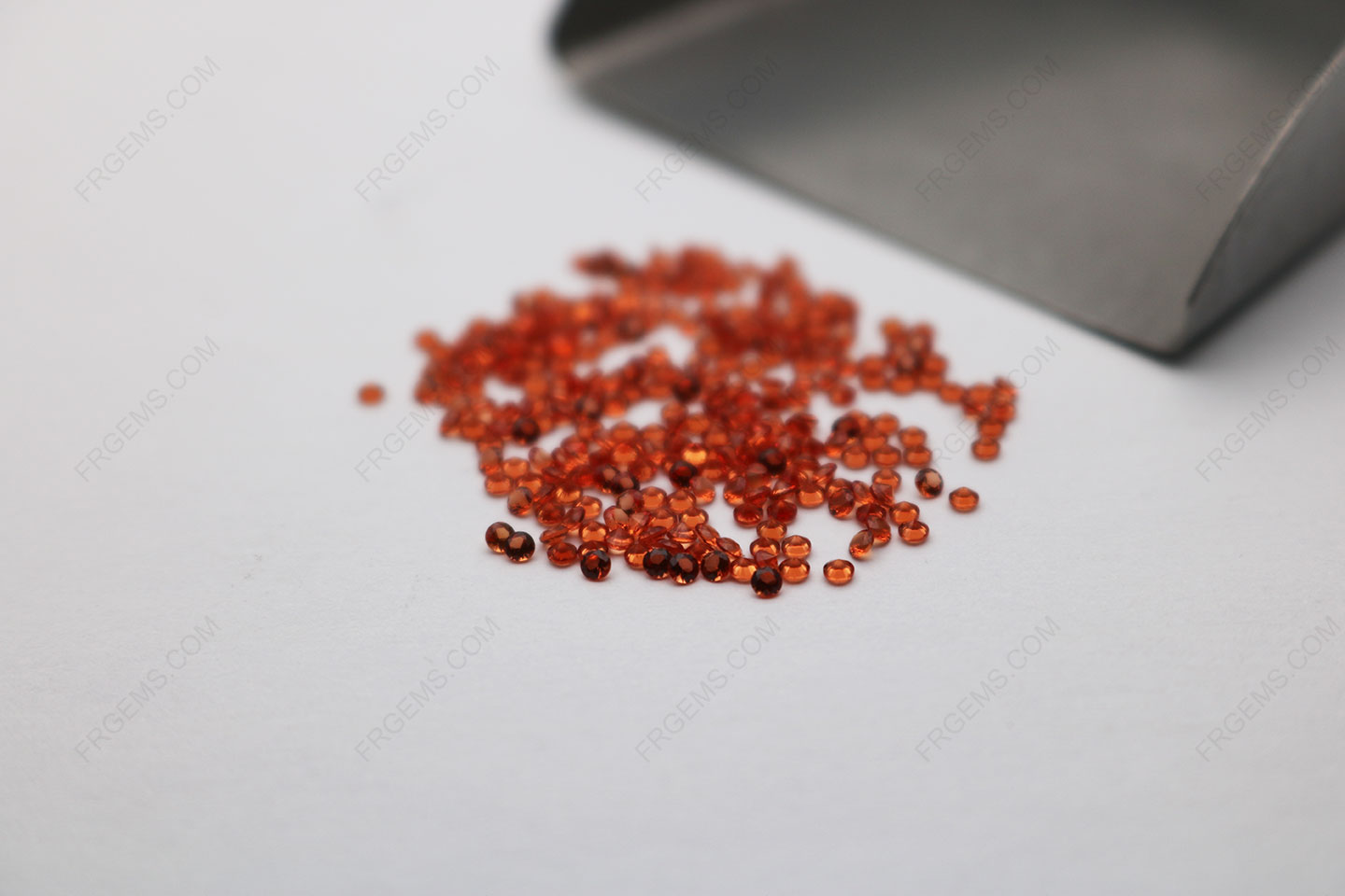Nano Crystal Orange Red 156# Round shape Faceted Cut 1.50mm gemstones IMG_4980