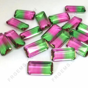 Synthetic-Watermelon-Tourmaline-BiColor-Gemstones-Supplier-China