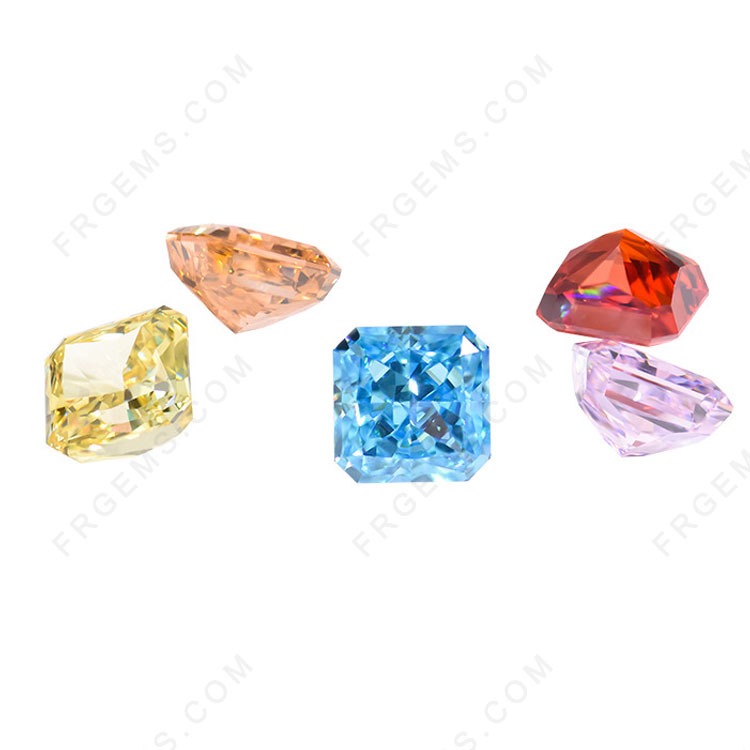 Crushed Ice Cut Loose Cubic Zirconia and Moissanite Gemstones China Wholesale and Supplier