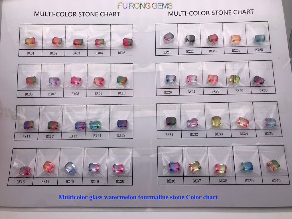 multicolor-glass-watermelon-tourmaline-stone-Color-Chart-For-Sale