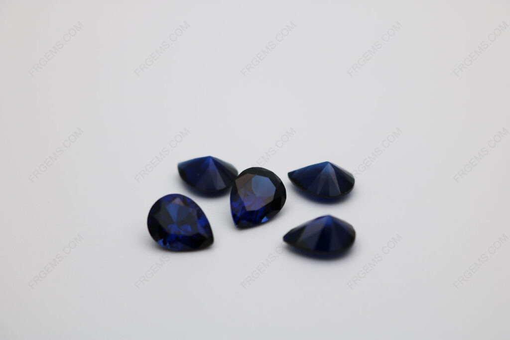 Corundum-Blue-Sapphire-34#-Pear-Shape-Faceted-Cut-5x7mm-stones-IMG_0687