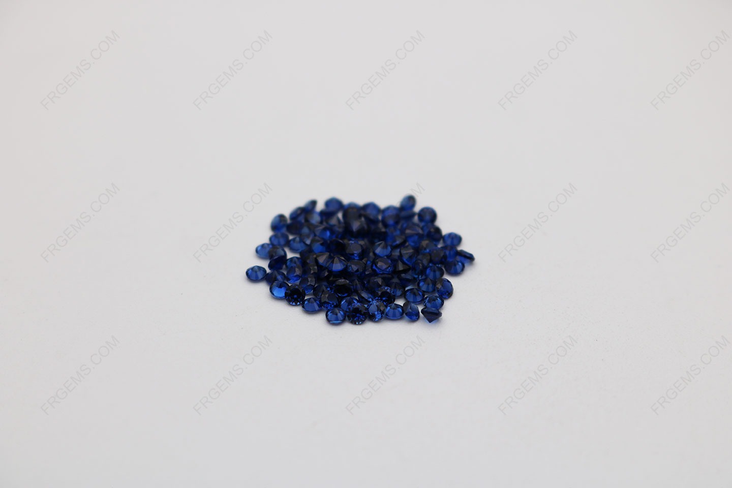 Loose Synthetic Corundum Blue Sapphire 34# Round Shape Small melee Faceted Cut 2mm stones IMG_1777