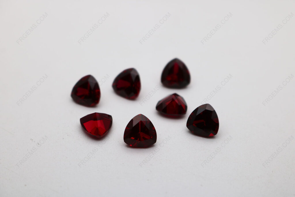 Corundum-Ruby-Red-8#-Trillion-Shape-Faceted-Cut-8x8mm-stones-IMG_2795