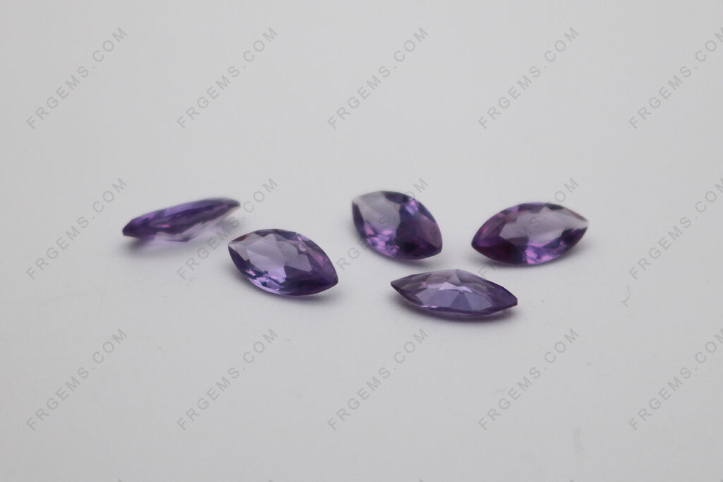 Loose Synthetic Created alexandrite color change 46# Marquise shape faceted 8x4mm Gemstones