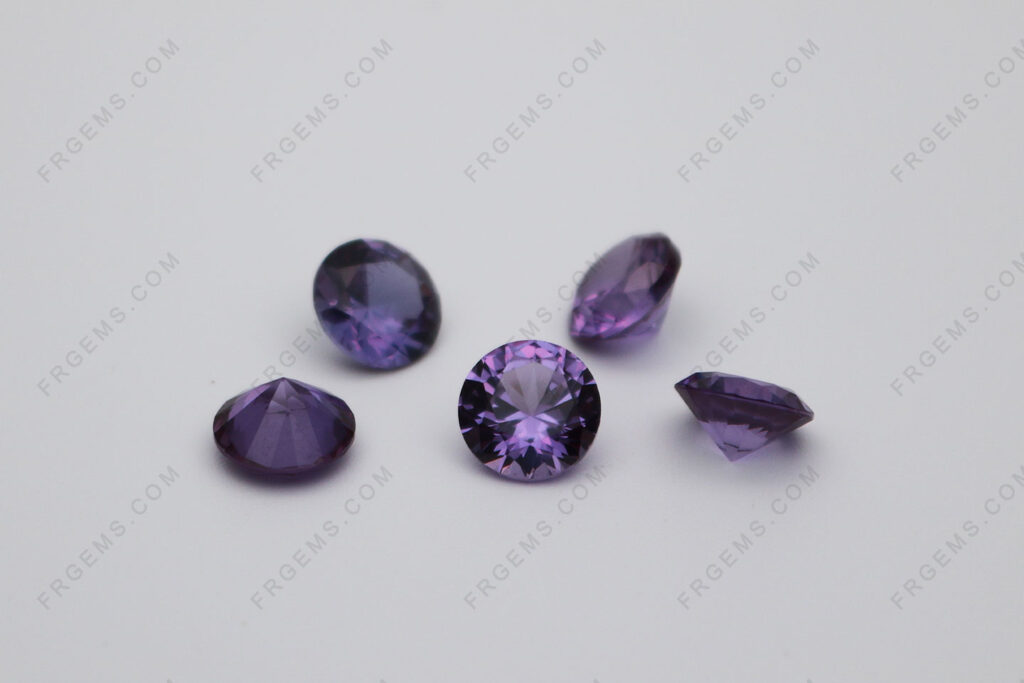 Loose Synthetic Created alexandrite color change 46# Round shape faceted 6mm Gemstones IMG_0750