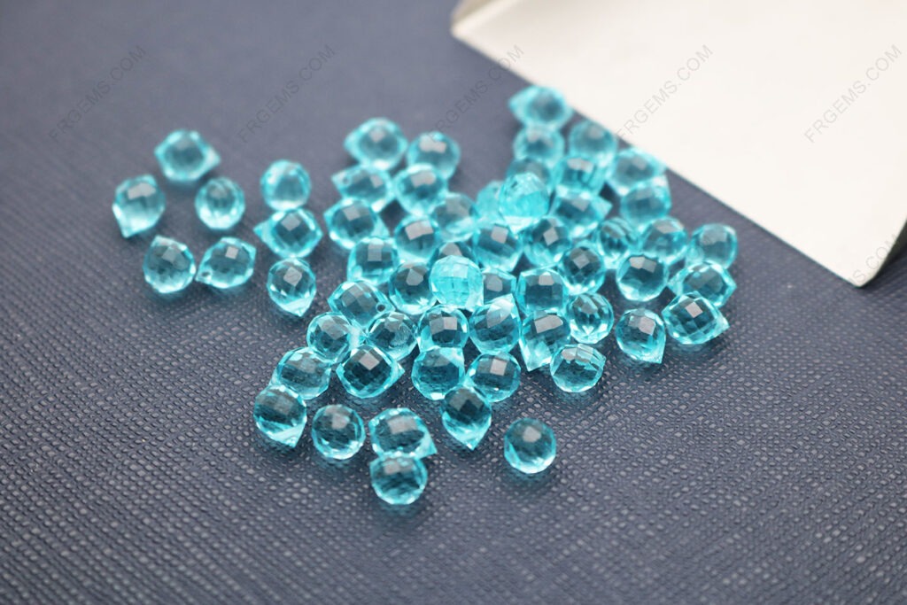 Glass-Aqua-blue-color-Faceted-teardrop-7x5mm-china-suppier-IMG_5149
