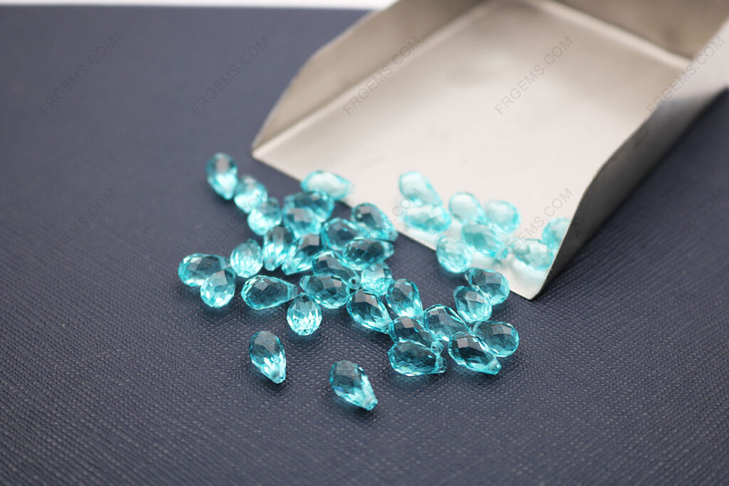 Glass-Aqua-blue-color-Faceted-teardrop-loose-beads-9x5mm-china-wholesale-IMG_5145