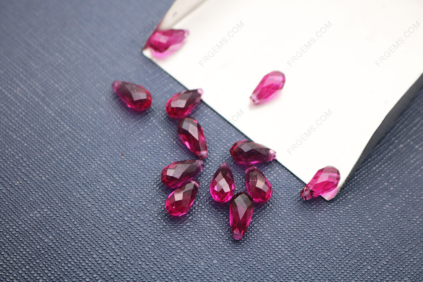 Loose Harden Glass dark Red color Faceted Teardrop with drilled hole beads 9x5mm wholesale from china