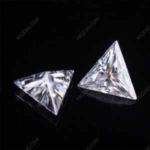 Loose Moissanite D EF color Triangle Shape faceted cut gemstone wholesale from China Supplier