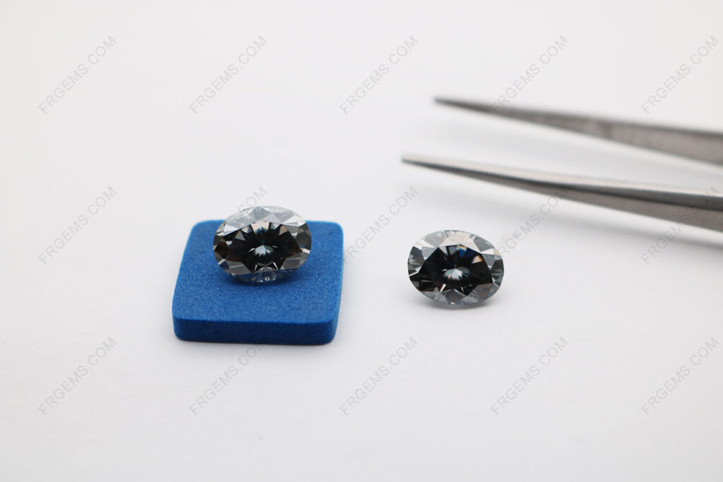 Loose-Moissanite-Dark-Gray-Color-Oval-Shape-Faceted-10x8mm-gemstones-supplier-IMG_5074