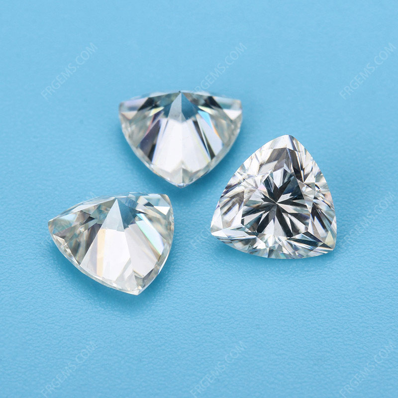 Loose Moissanite D EF color Trillion Shape faceted cut gemstone wholesale from China Supplier