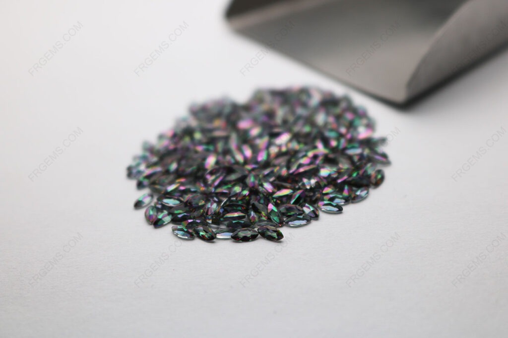 Loose Natural Mystic Topaz 4x2mm marquise shape faceted Gemstones wholesale from China Supplier