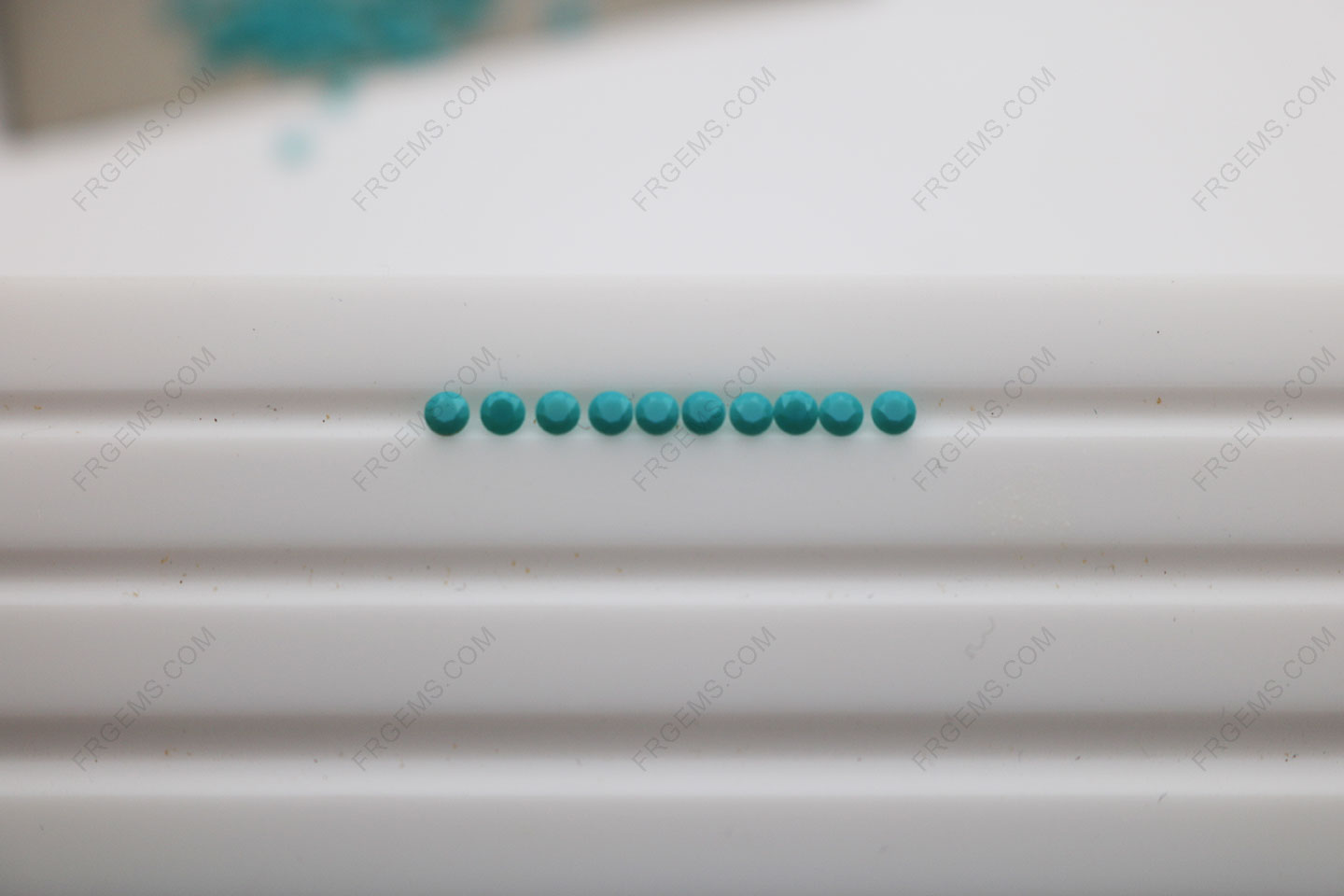 Loose Nano Crystal Turquoise green 332# Color Round shape faceted Cut 2mm 2.50mm melee gemstones IMG_5046