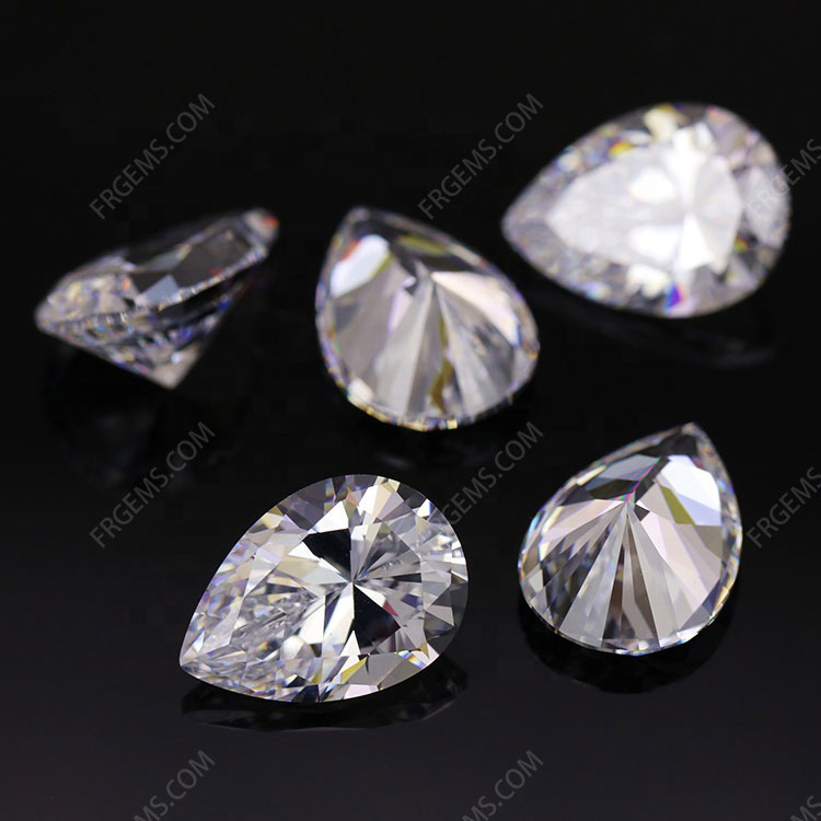 Loose Moissanite D EF color Pear Shape gemstone wholesale from China Supplier
