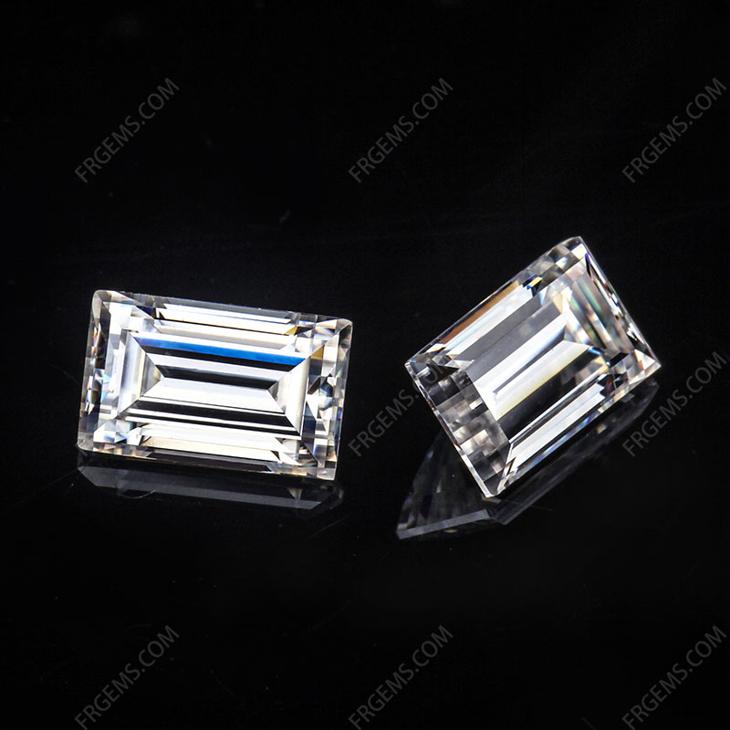 Loose Moissanite D EF Color baguette cut gemstone wholesale from China Supplier
