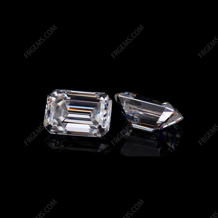 Loose Moissanite D EF color Octagon Shape Emerald cut gemstone wholesale from China Supplier