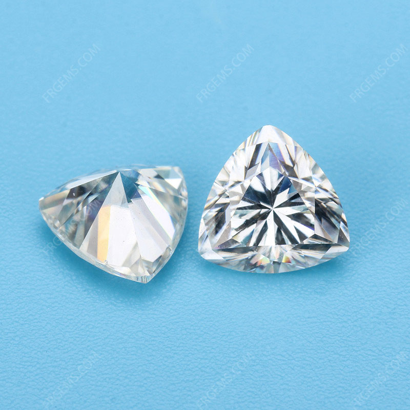 Loose Moissanite D EF color Trillion Shape faceted cut gemstone wholesale from China Supplier