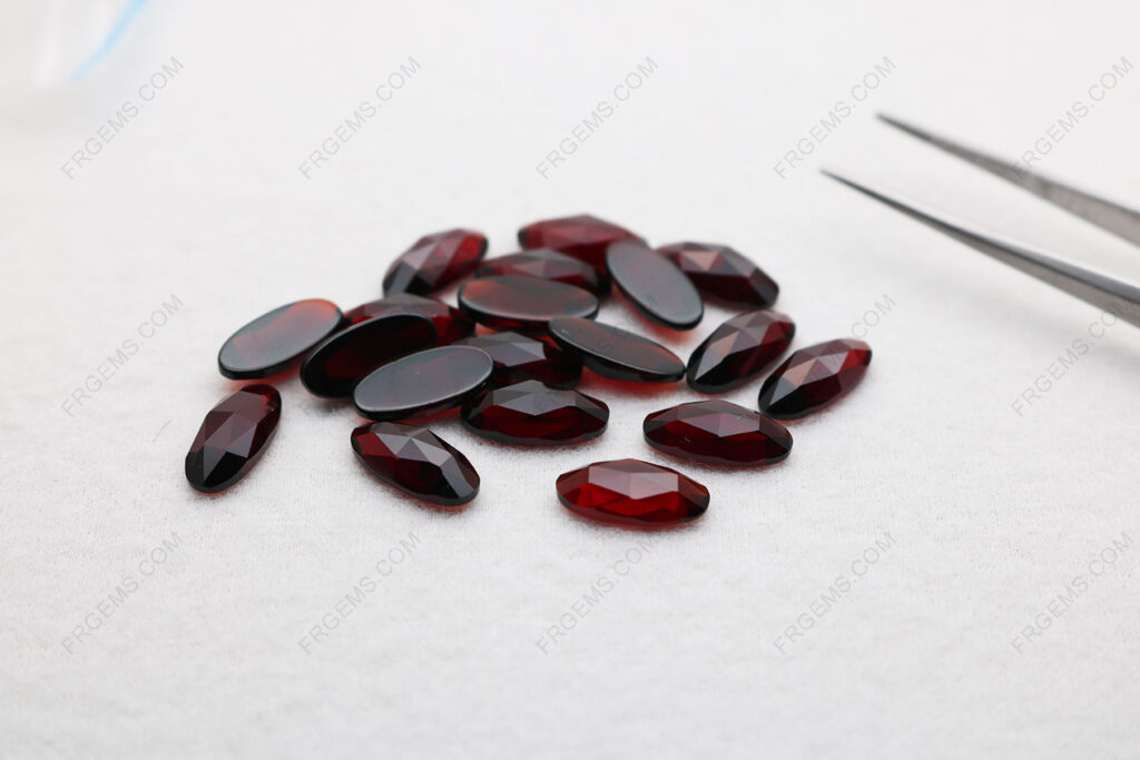 Natural-Garnet-Red-Oval-Shape-Faceted-Rose-cut-13x6mm-gemstones-Supplier-IMG_5059