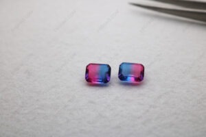 Synthetic-Watermelon-Tourmaline-BiColor-Emerald-cut-8x10mm-stones-Manufacturer-IMG_5043