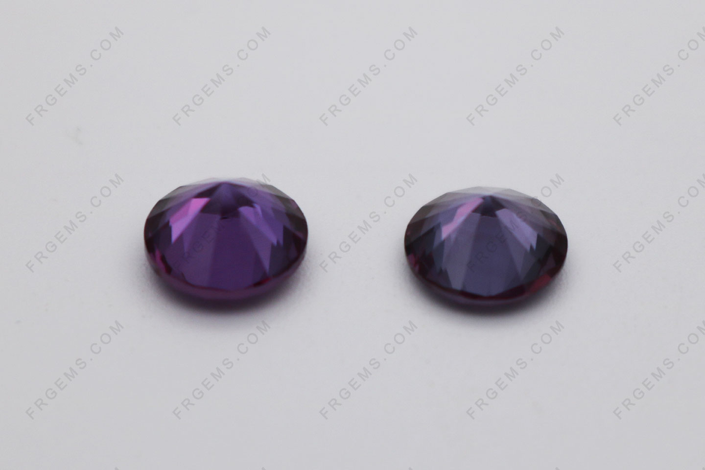 Synthetic Lab Created Corundum Alexandrite Color change Green 45# Round Shape Faceted Cut 8mm stones