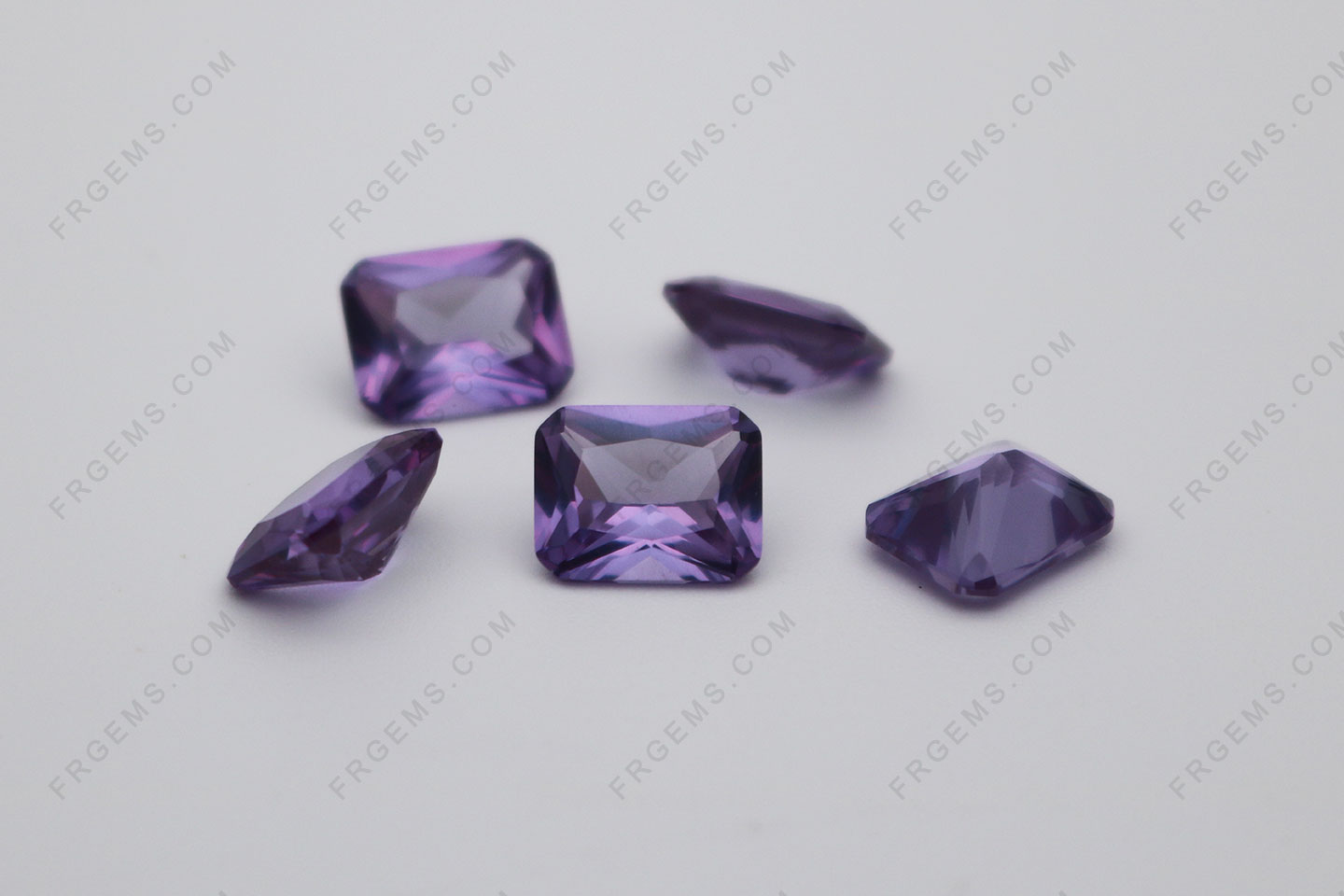 Loose Synthetic Created alexandrite color change 46# Corundum alexandrite color change Octagon shape Radiant cut 7x5mm Gemstones