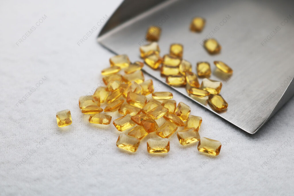 Loose-Glass-stones-Golden-Yellow-Color-Octagon-shape-Radiant-Princess-cut-4x6mm-Factory-in-China-IMG_5287