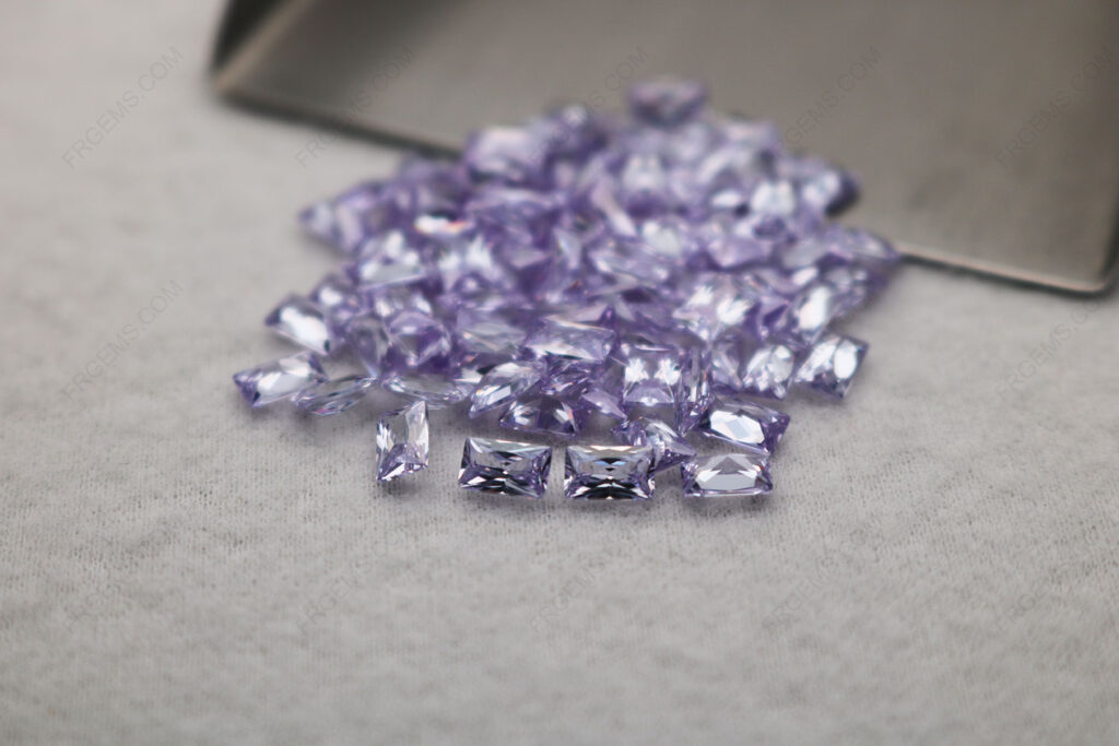 Rectangle-shape-princess-faceted-cut-birthstone-loose-Cubic-Zirconia-Lavender-color-gemstones-IMG_5242