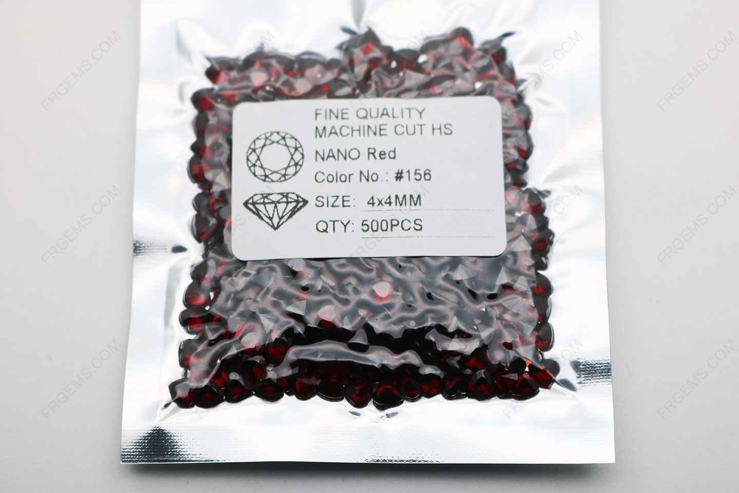Loose Nano Crystal Dark Red #156 Heart shape Faceted Cut 4x4mm gemstones IMG_5486