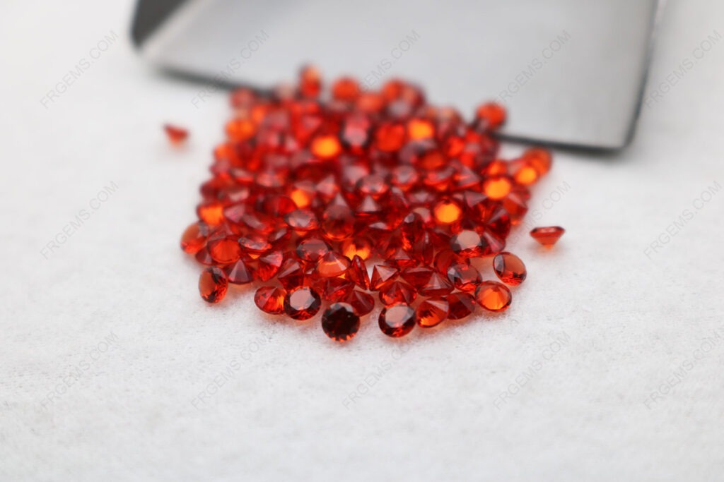 Loose-Nano-Crystal-Spessartite garnet Red-Color-Round-shape-Faceted-Cut-3.00mm-gemstones-IMG_5509