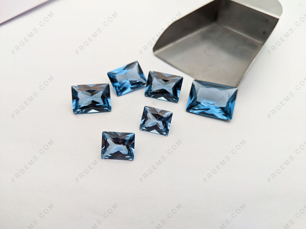 Lab-aquamarine-Blue-Spinel-106#-Rectangle-Princess-faceted-Cut-Gemstones-Wholesale-China