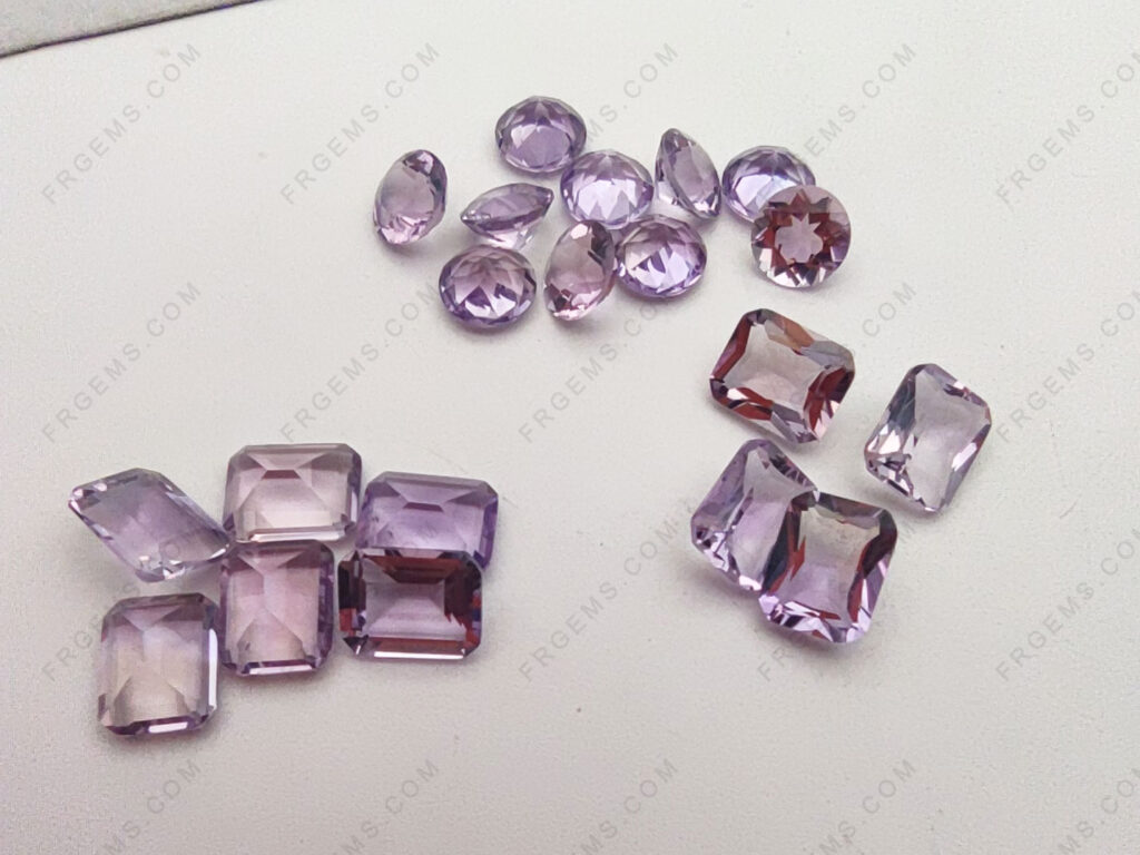 Loose Natural genuine Rose de France amethyst Color Gemstones wholesale from China Supplier