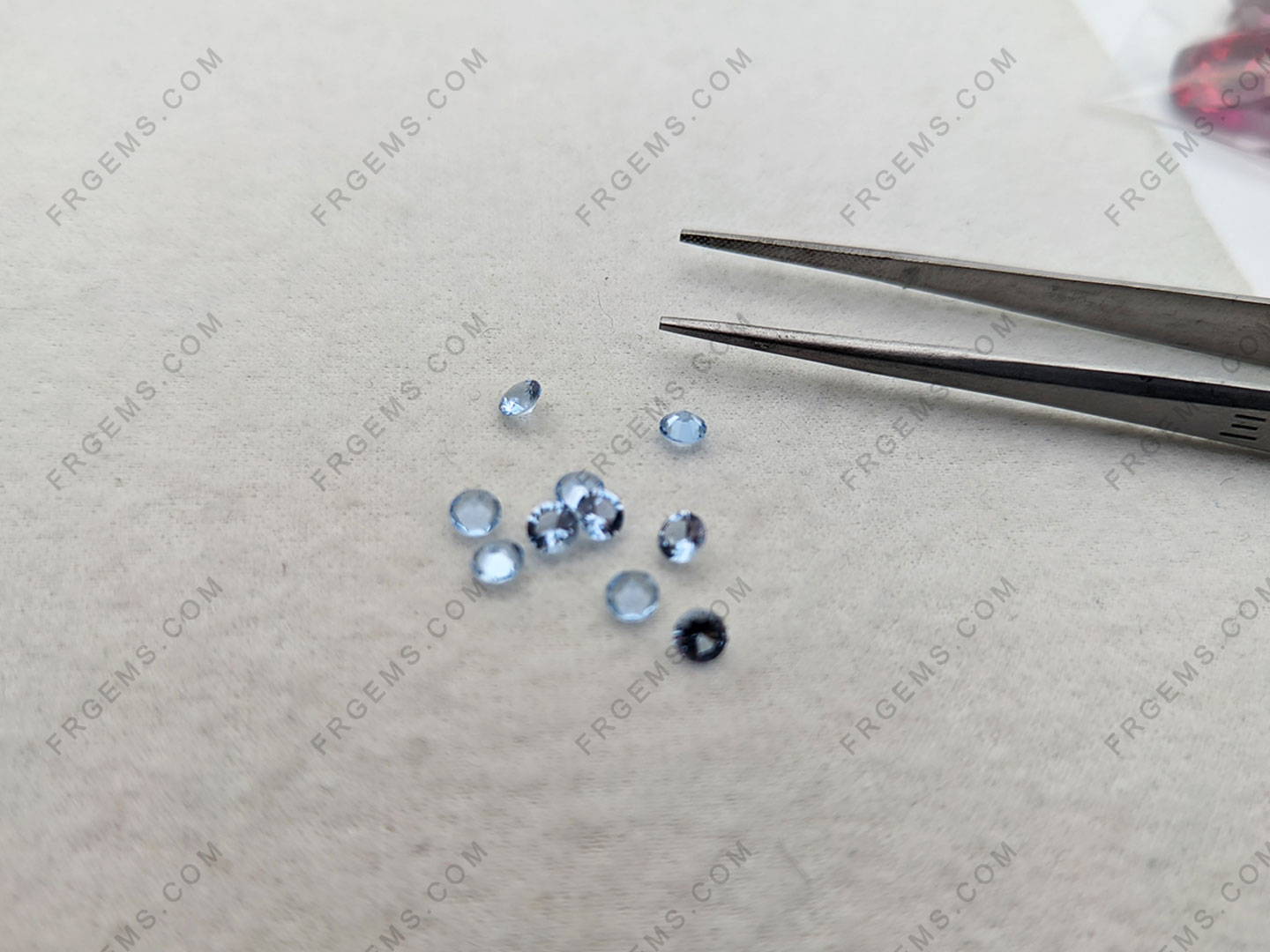 Loose Nano Crystal Light Topaz blue Color #144 Round shape Faceted Cut 4.50mm gemstones