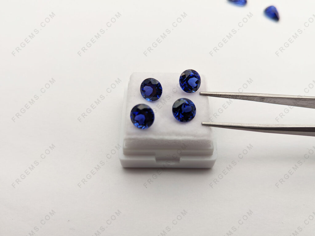 Lab-Grown-Royal Blue-Sapphire-Round-Faceted-7mm-Gemstone-suppliers-from-China