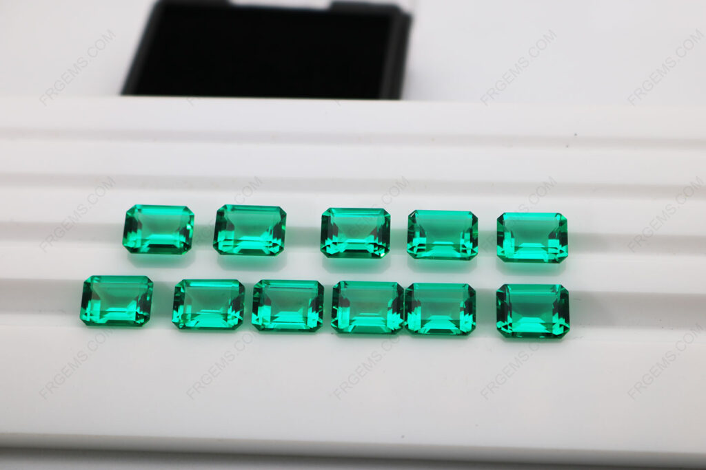 Lab-Emerald-Green-Colombian-Green-color-Octagon-Shape-Emerald-Cut-9x7mm-gemstones-China