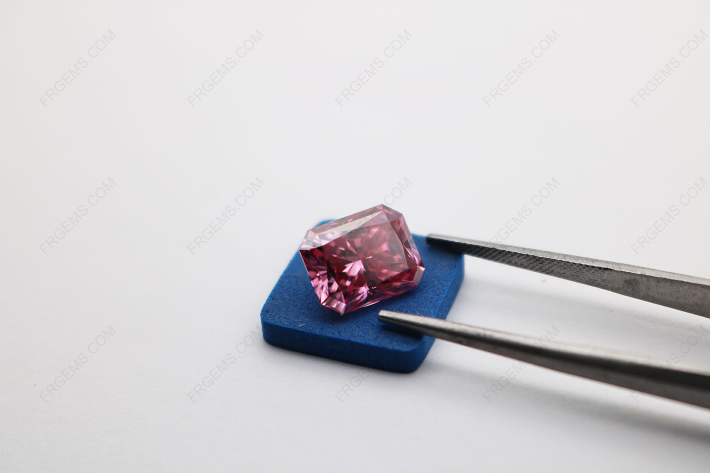 Loose Moissanite Pink Color Octagon shape Radiant Cut 10x8mm Gemstones