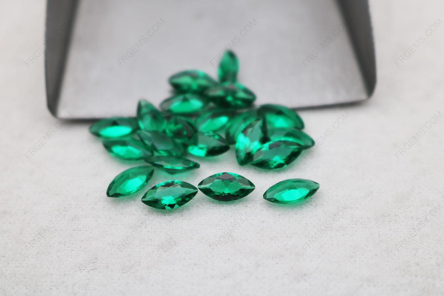 Wholesale loose Nano Emerald Green #112 Marquise Shape Faceted Cut 4x8mm gemstones