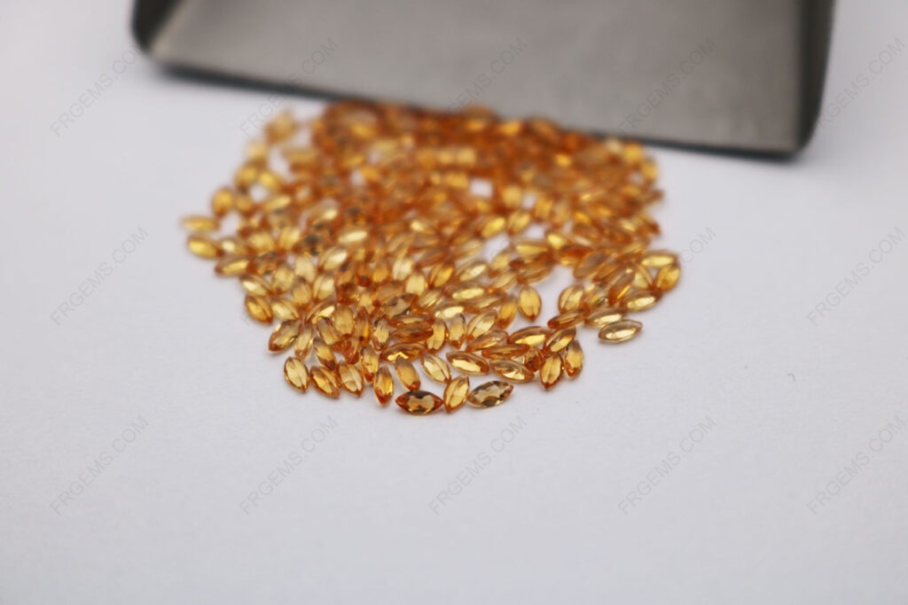 Natural-Dark-Citrine-Yellow-Marquise-Shape-Faceted-Cut-3x1.5mm-gemstones-Supplier