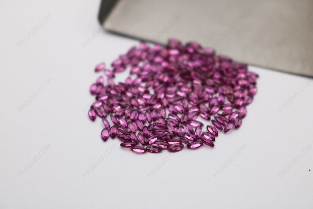 Loose Natural Genuine Rhodolite garnet Garnet Red Color Marquise Shape Faceted Cut 3x1.5mm gemstones