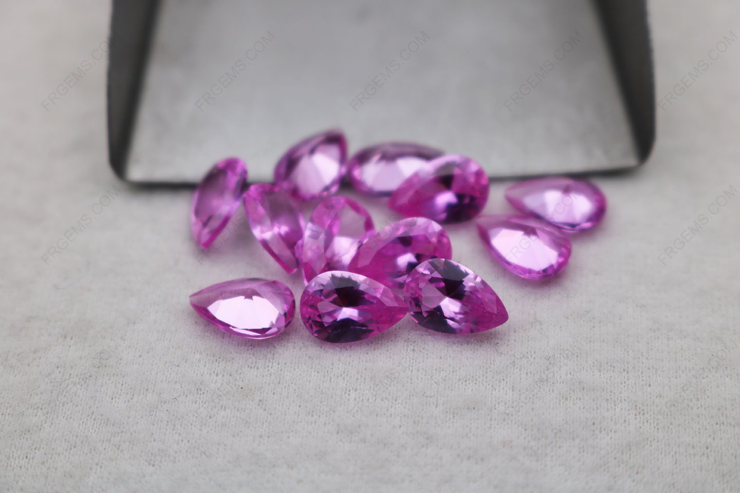 Synthetic Pink Sapphire Corundum #2 Color Pear Shape Faceted Cut 9x6mm gemstones