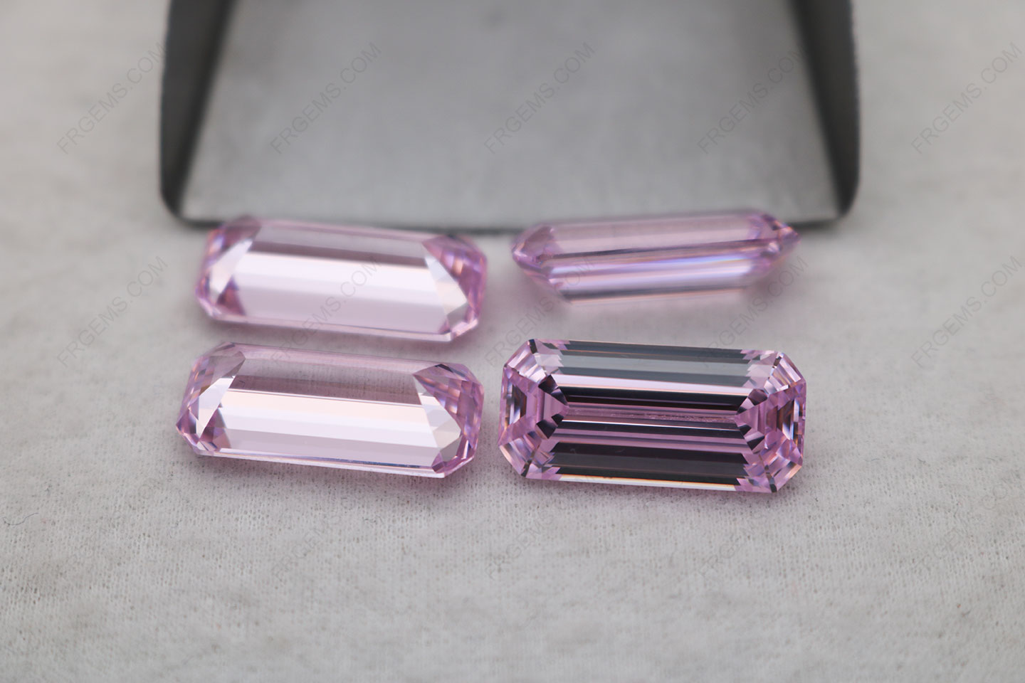 Asscher Cut Cubic Zirconia Light Pink Color 19.5x9mm gemstones wholesale from china