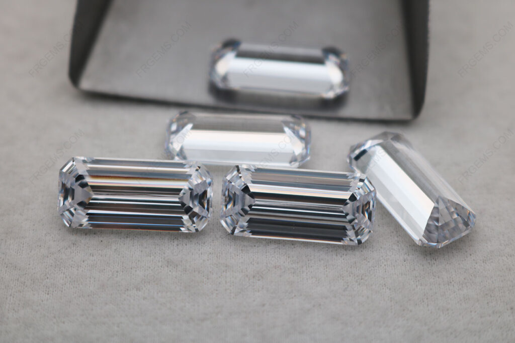 Best quality Cubic-Zirconia-White-Color-Asscher-Cut-19.5x9mm-gemstones-wholesale-China