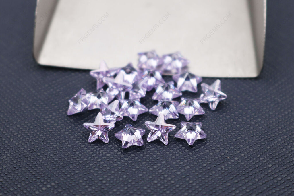 Cubic-Zirconia-Lavender-Color-Five-Piont-Star-Cut-6x6mm-gemstones-CZ08-IMG_6134