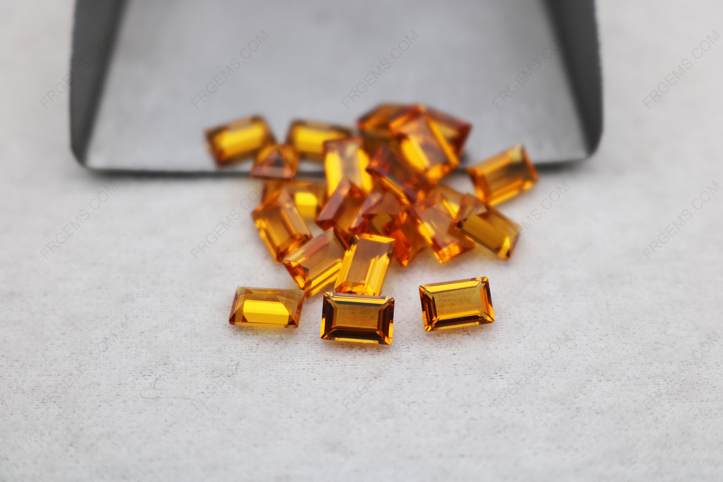 Wholesale Citrine Yellow Nano #172 Rectangle Shape Baguette Cut 4x6mm Loose gemstones