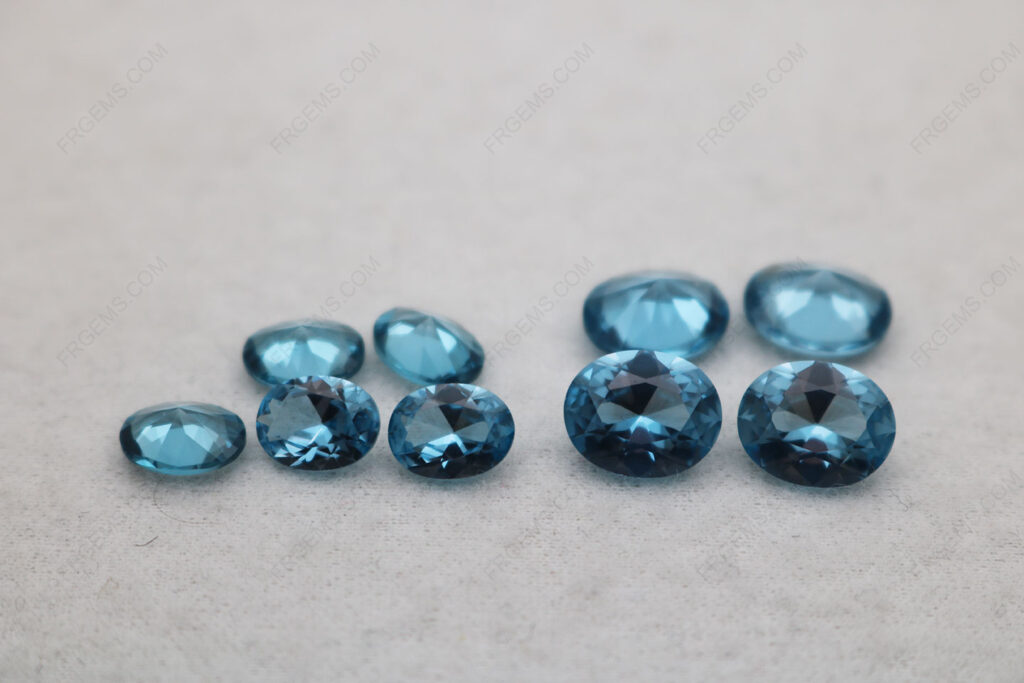 Spinel-Synthetic-Aquamarine-Color-106#-Oval-Shape-Faceted-Cut-gemstones-wholesale