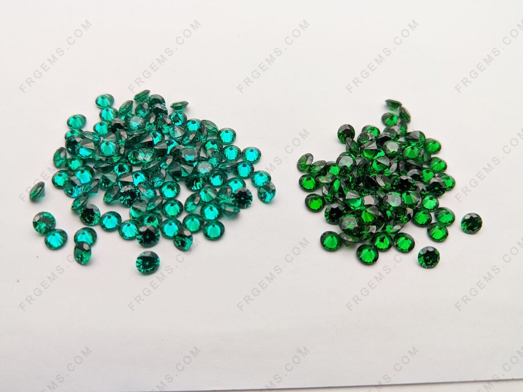 Teal-Color-VS-GreenColor-Cubic-Zirconia-Round-Faceted-6mm-gemstones-factory-China