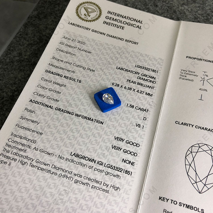Igi lab hotsell grown diamonds