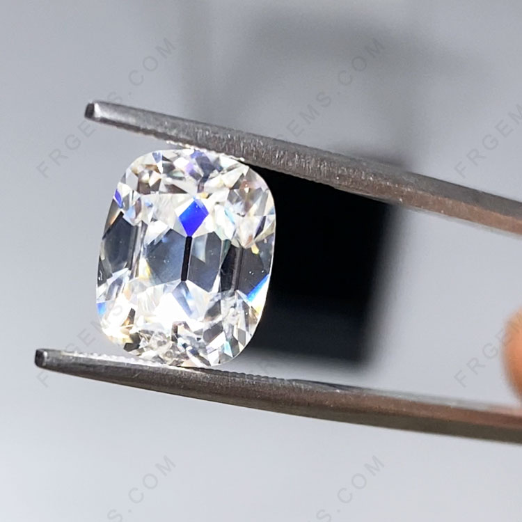 Elongated Cushion OMC Old Mine Cut Loose Moissanite D White Color Excellent quality VVS GRA Certificate Gemstones