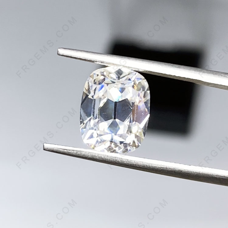 Elongated Cushion OMC Old Mine Cut Loose Moissanite D White Color Excellent quality VVS GRA Certificate Gemstones